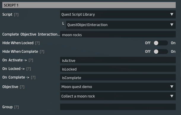 Objective Interaction properties