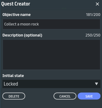 Last objective definition