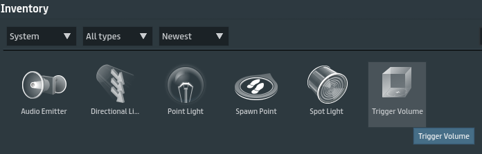 Trigger volume