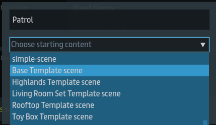 Base Template Scene